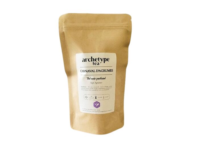 Carnaval d'agrumes-Thé noir parfumé 100g-Archetype Tea