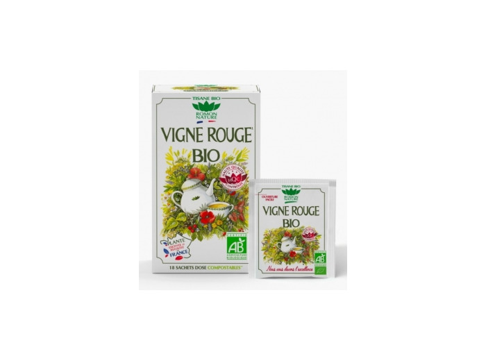 Tisane Vigne rouge bio 18 sachets