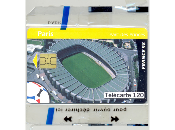 TELECARTE NSB 120 UNITES 06/98 PARIS PARC DES PRINCES F 879