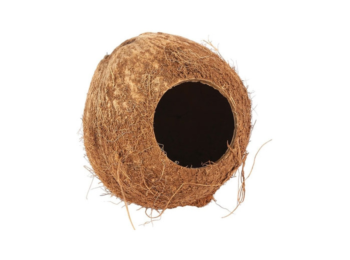 Cachette pour rongeurs en noix de coco 100% naturelle - 12cm
