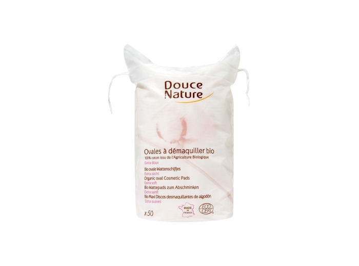 50 Ovales à démaquiller coton bio 50g