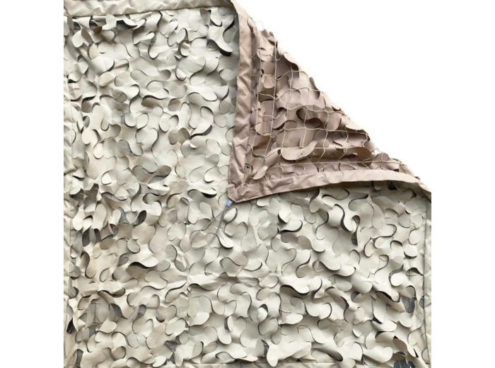 Filet Camouflage S-Cut Steel Désert : renforcé pour terrasse et pergola