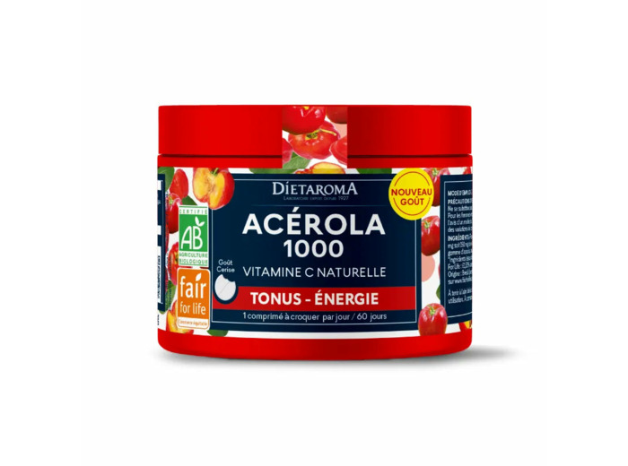 Acérola 1000 Bio-offre spéciale 72 comprimés-Dietaroma