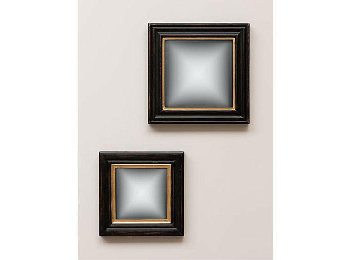 Ensemble 2 miroirs convexes carrés 30x30cm