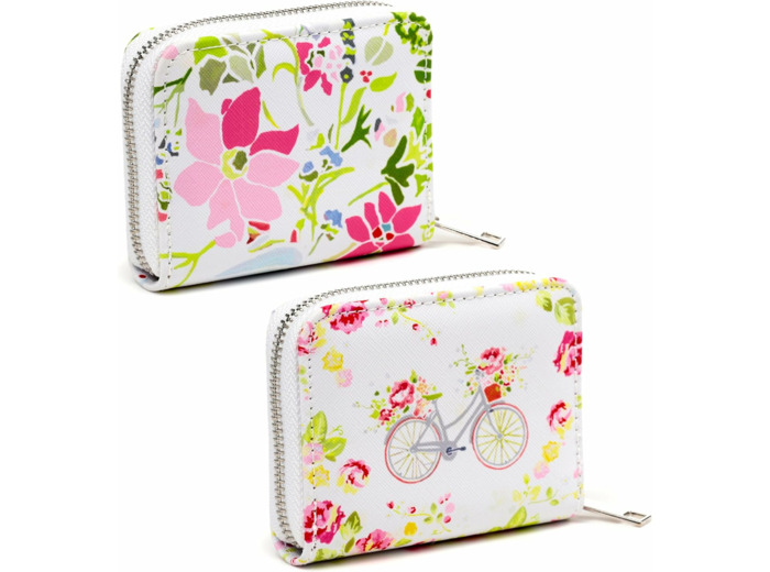 Puckator Julie Dodsworth Petit portefeuille fin avec fermeture éclair sur le pourtour botanique  - pour femme