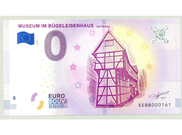 ALLEMAGNE 2018-1 MUSEUM IM BUGELEISENHAUS BILLET SOUVENIR 0 EURO