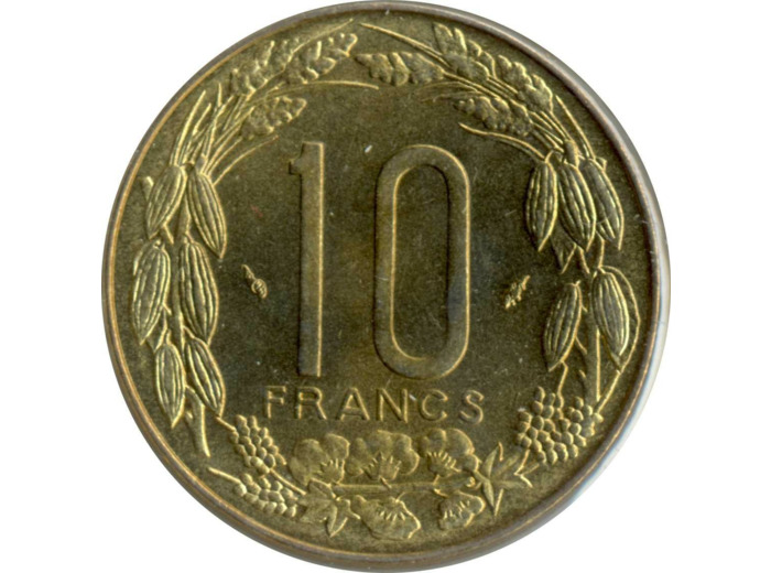 BANQUE DES ETATS DE L'AFRIQUE CENTRALE B.E.A.C 10 FRANCS 1982 SUP