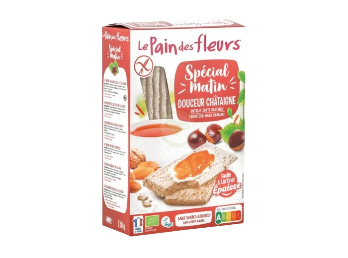 Tartines spécial matin bio châtaigne-230g-Le pain des fleurs