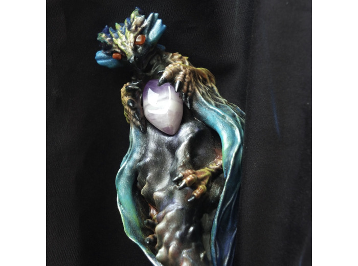 Baguette magique "Le Dragomancien" garde sa pierre naturelle