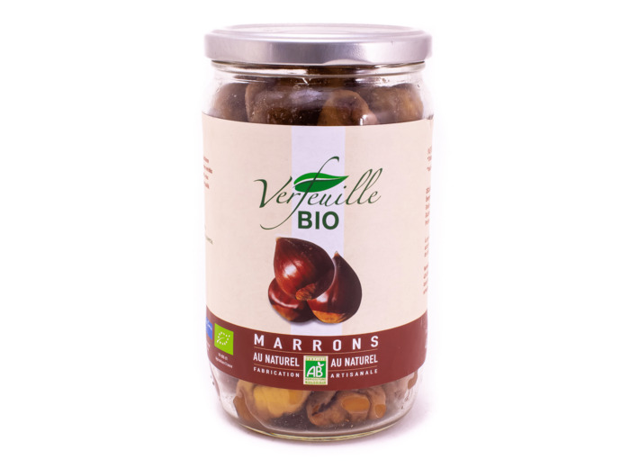 Marrons au Naturel Fabrication Artisanale Bio 430g