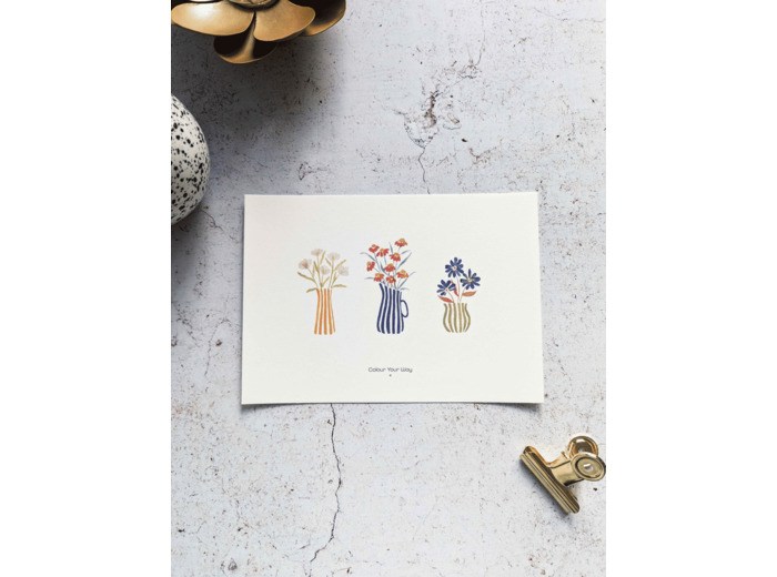 Affiche "Garden power - Les petits vases"