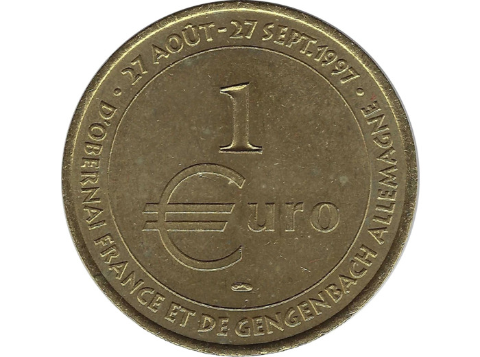 EURO TEMPORAIRE 1 EURO D'OBERNAI ET DE GENGENBACH 1997 UNC