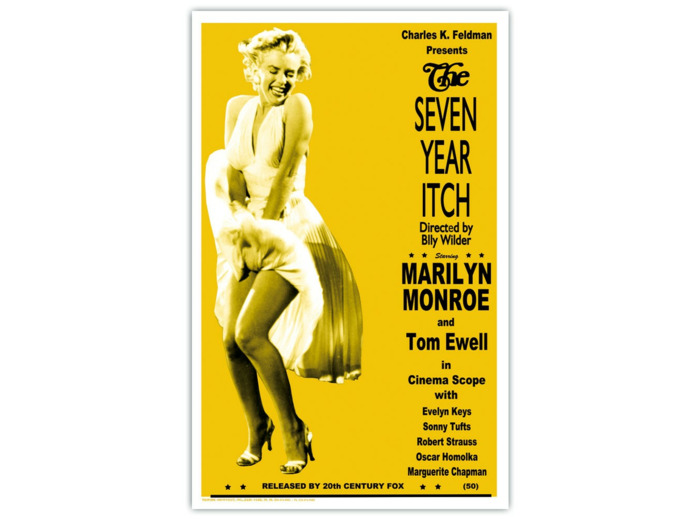 Affiche Marilyn Monroe (7 ans de réflexion)