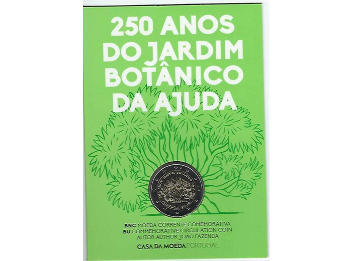 PORTUGAL 2018 2 EURO COMMEMORATIVE 250 ANS JARDIN BOTANIQUE B.U