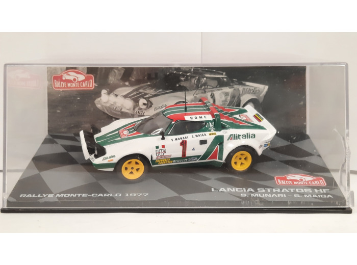 LANCIA STRATOS HF 1977 RALLYE DE MONTE-CARLO 1/43 BOITE D'ORGINE