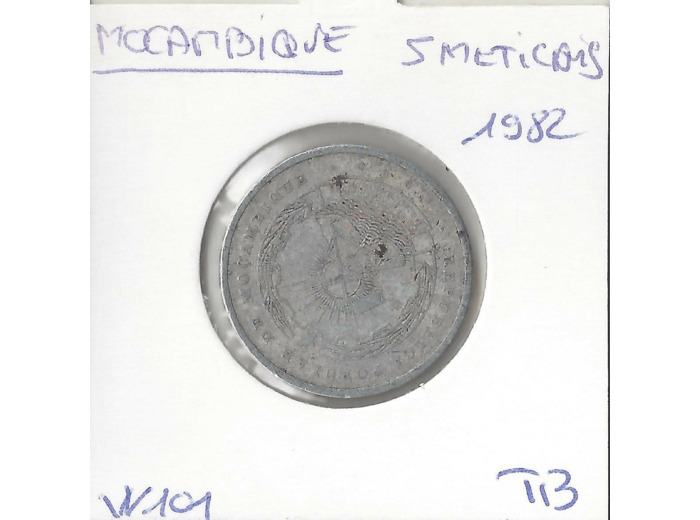 MOCAMBIQUE 5 METICAIS 1982 TB