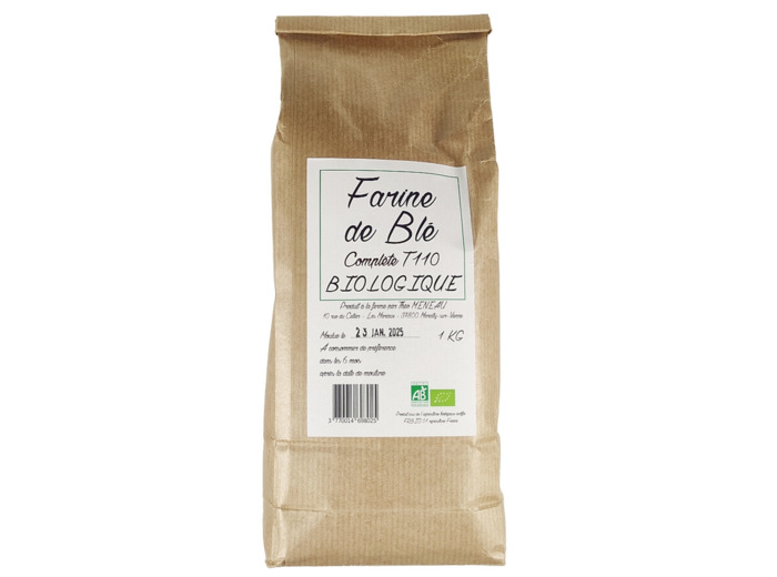 Farine de Blé Complète T110 Biologique 1kg