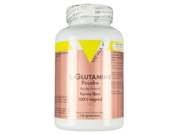 L-Glutamine Poudre Acide Aminé Forme Libre 100% Végétale