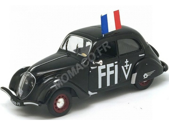 ODEON 1/43 - Miniature PEUGEOT 202 1938 "FFI"