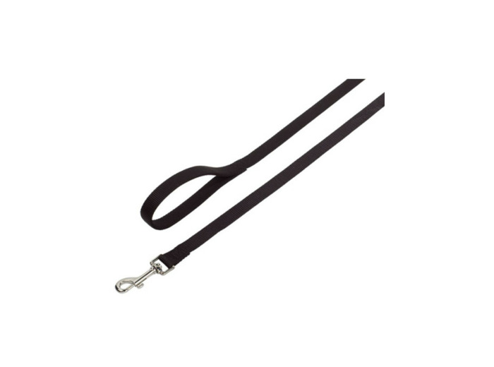 Laisse en nylon noir 1,20m pour chiens
