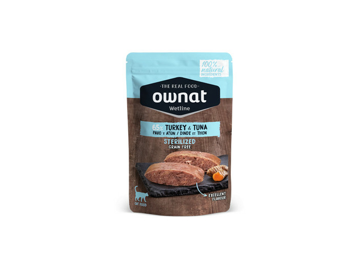 OWNAT WETLINE Sterilized, Dinde & thon - 85g