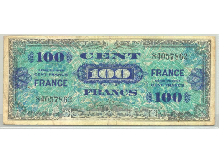 FRANCE 100 FRANCS Type FRANCE 1945 SANS SERIE TB+ 425
