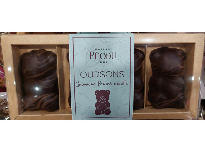 Ourson Guimauve Praliné Chocolat Lait