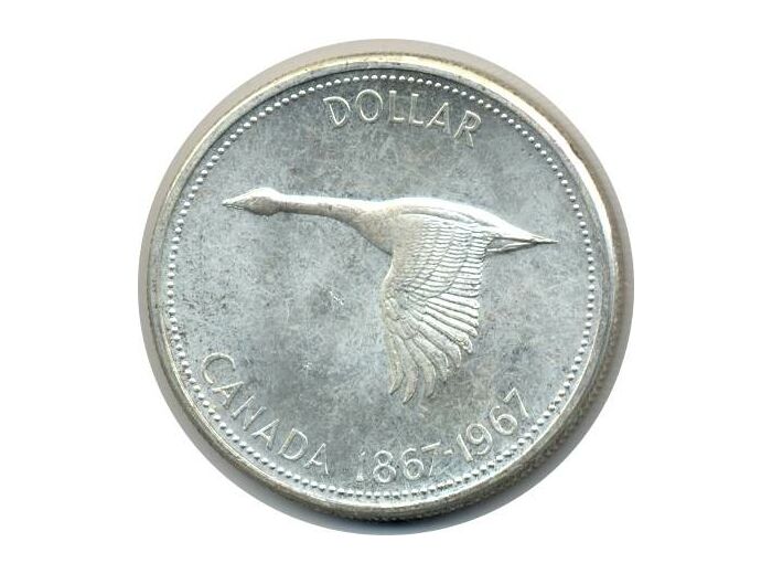 CANADA 1 DOLLAR 1967 100 ANS COFEDERATION SUP/NC (W70)