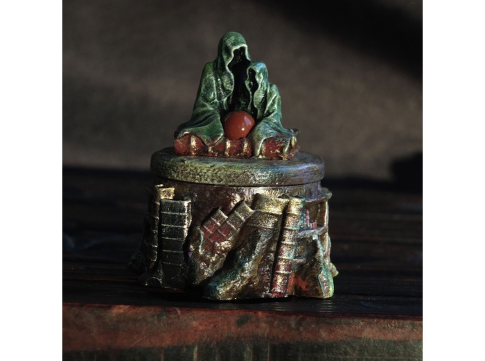 Boite "Le conteur" et sa pierre naturelle