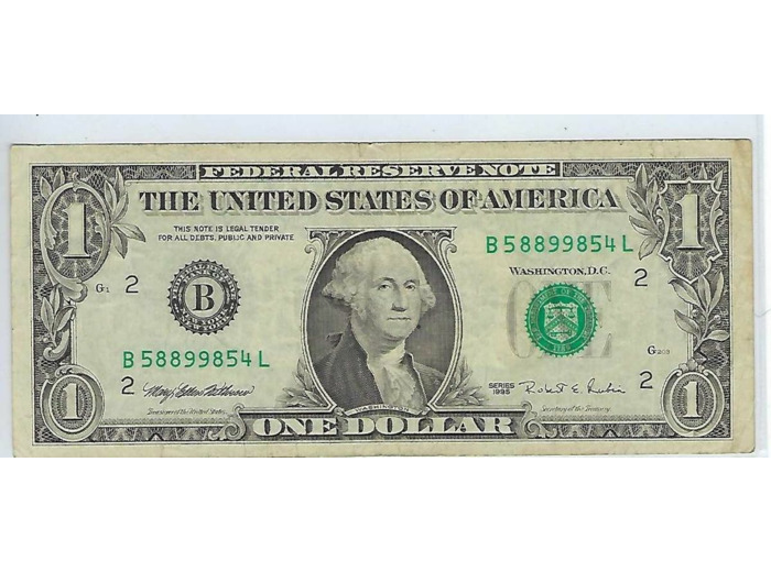 AMERIQUE U.S.A.  (New York) 1 DOLLAR 1995 SERIE B58899854L TB+