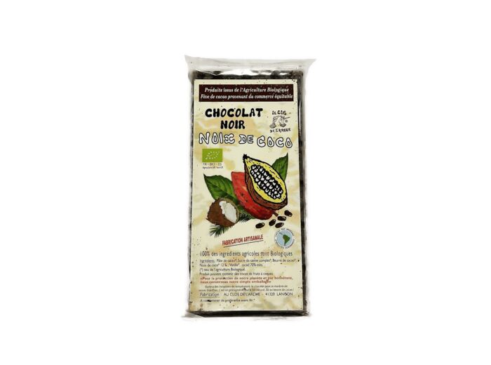 Chocolat Noir À La Noix De Coco Bio 90g