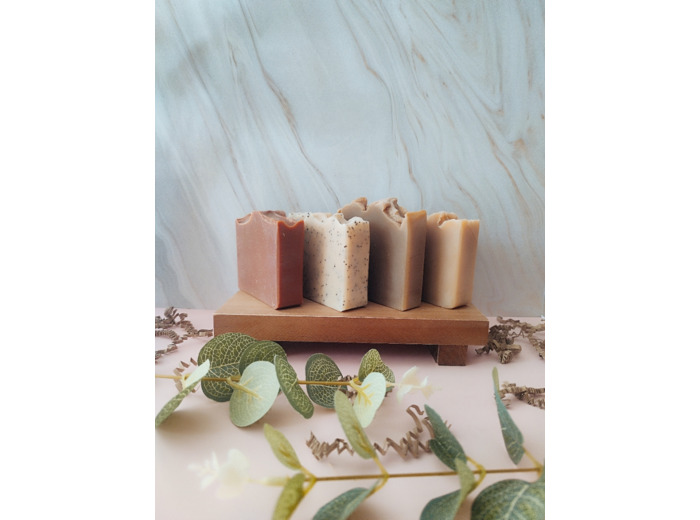 Lot 4 savons solides - Peau sèche ou Peau grasse