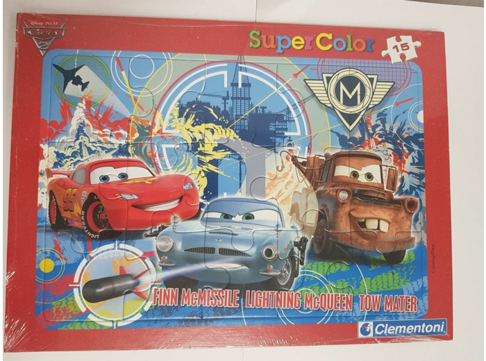 PUZZLE CARS 2 15 PIECES FINN McMISSILE de chez CLEMENTONI