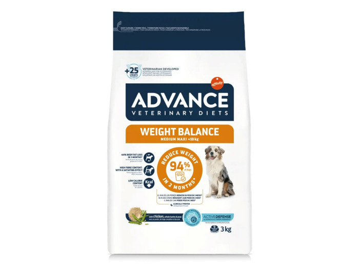 Advance Veterinary Diets, WEIGHT BALANCE MEDIUM/MAXI - 3KG