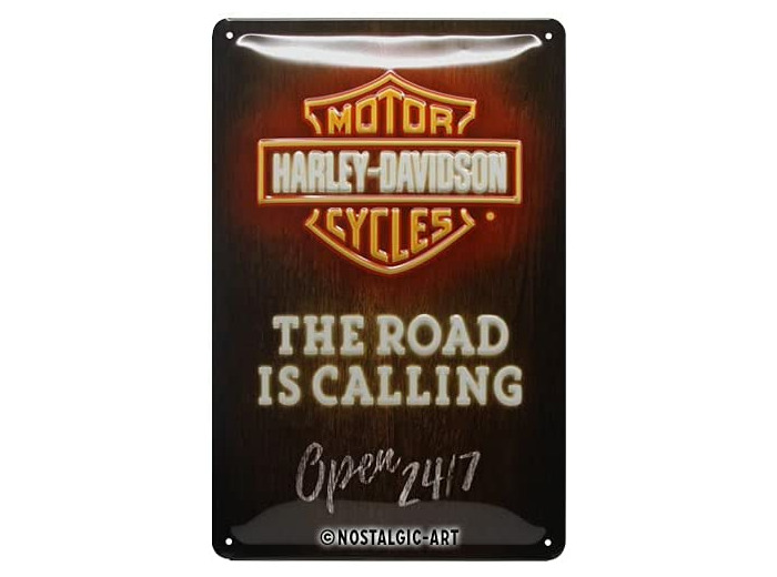 Plaque métal HARLEY DAVIDSON - 20 x 30cm - NA22204