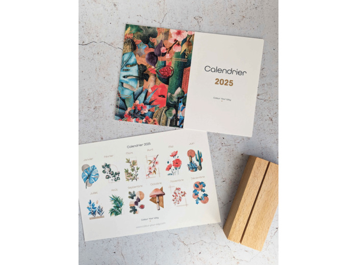 Calendrier 2025 à poser