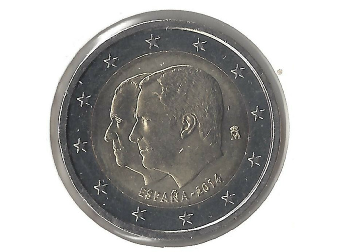 ESPAGNE 2014 2 EURO Commemorative Juan carlos et felipe