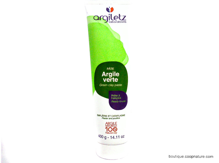 Pâte d'Argile Verte en Tube Naturelle 400g
