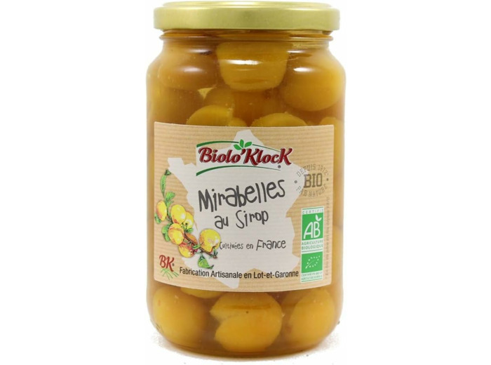 Mirabelles au sirop 200g ne Bioloklock