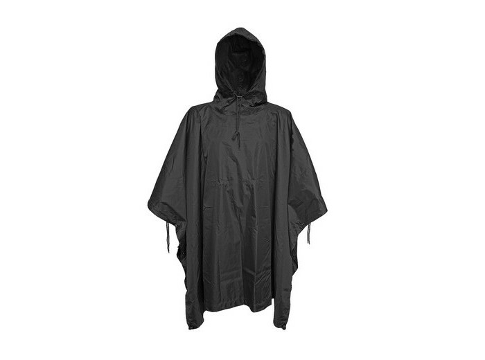 Poncho 100% RIPSTOP (noir)