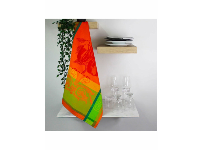 Torchon POIVRON PAPRIKA Garnier-Thiebaut