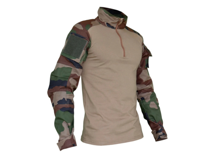Chemise UBAS GP Tactique CE : bi-matière coton ripstop pour combat