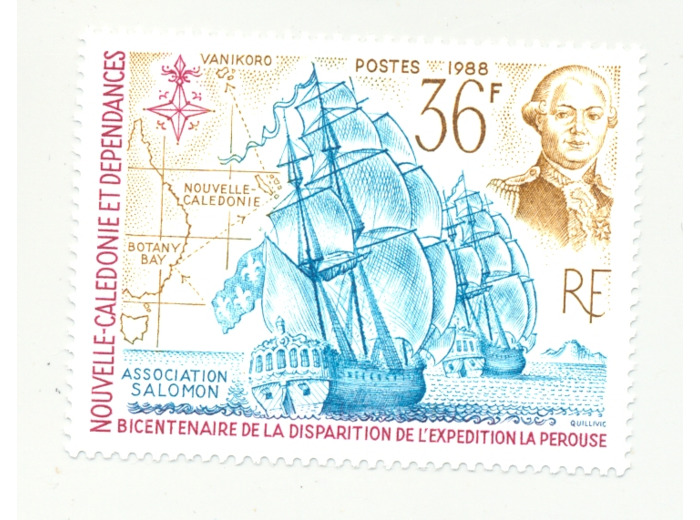 NOUVELLE-CALEDONIE YT549 BICENTENAIRE DISPARITION EXPEDITION LA PEROUSE NEUF