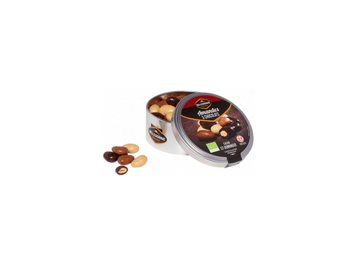 Amandes 3 chocolats 150g