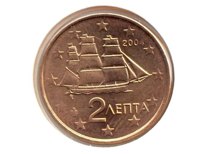 GRECE 2004 2 CENTIMES UNC