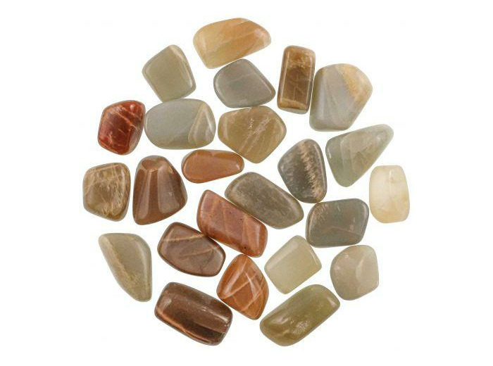 Pierre roulée Pierre de lune orangée