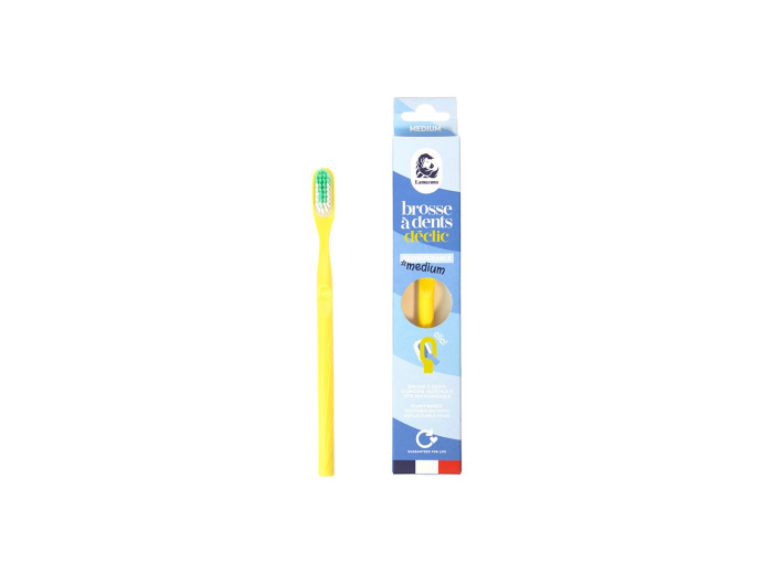 Brosse à dents écologique rechargeable Medium (coloris aléatoire)