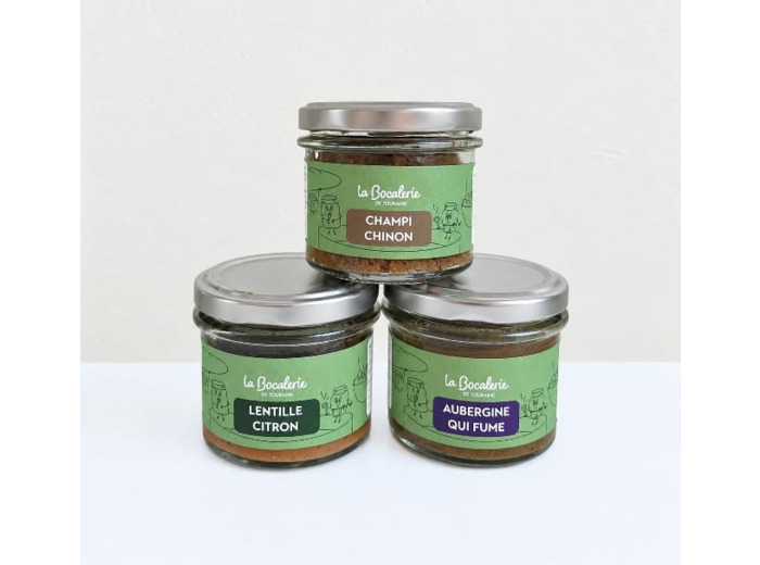 Trio de tartinades artisanales de Touraine - La Bocalerie de Touraine