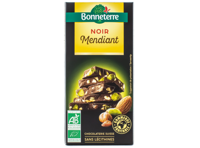 Chocolat Noir Mendiant Bio 100g