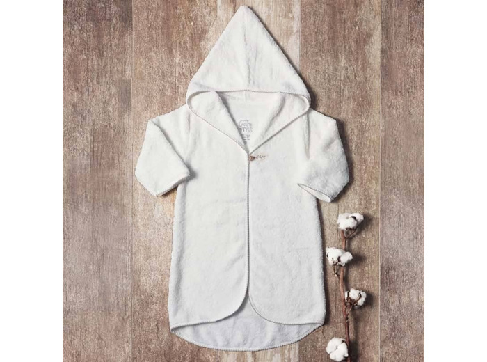 Peignoir bébé en éponge bio